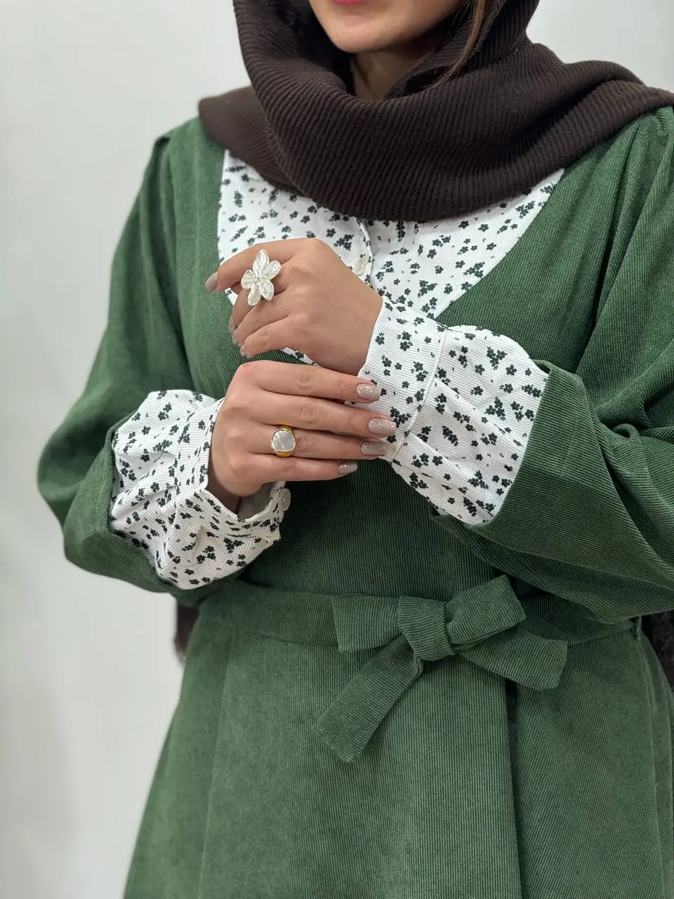 پیراهن مانتویی پاییزه نورین 6